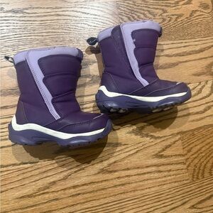 Lands end Toddler Size 8 Purple Kids Winter Boots